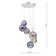 Cheleb 6 - Light Polished Chrome Cluster Pendant