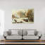«Going To Church», impression d'art contemporain abstrait arbre de paysage de cheval-156098176