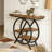 4-Tier Entryway Table with Geometric Metal Frame