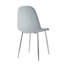 Mose 45cm H Fabric Upholstered Metal Upholstered Back Side Chair in Grey-292376149-367622630