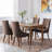 Belice Upholstered Linen Channel Tufted Dining Chair (set of 2)-1224170058