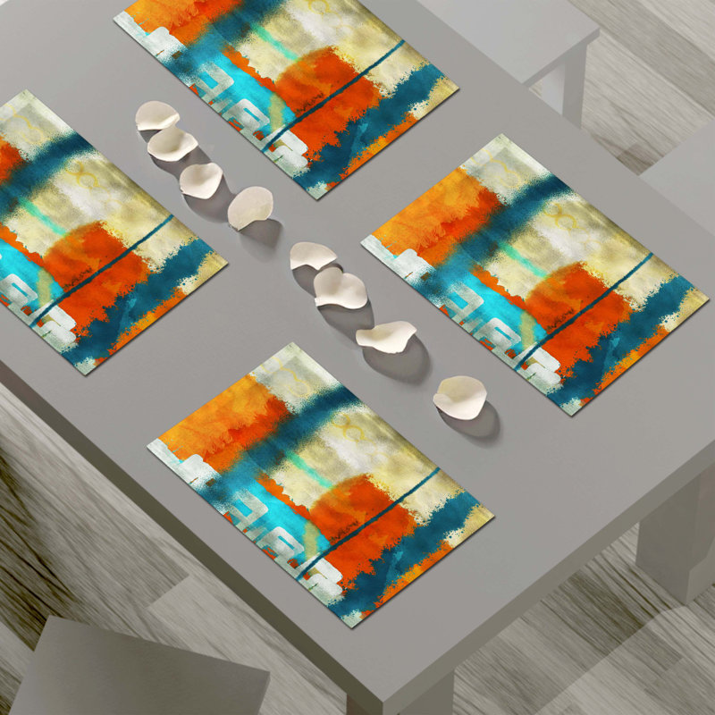 Napperon abstrait en polyester