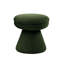 Tabouret décoratif 1 pièce de conception contemporaine, base piédestal et tissu semblable à la peau de mouton, l 17,5 po x P 17,5 po H 19 po, pour la vie principale avec base l 17,5 po de profondeur, 19 po de hauteur-129908642
