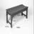 Backless HDPE Adirondack Bench With Wood Texture, Poly Lumber Seat For Patio, Backyard, Balcony, All Weather Resistant With UV Protection, White-1386519951