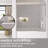 Nebula 60 In. W X 56 In. H Sliding Bath Tub Door In Semi Frameless With Clear Glass in Silver-114594882