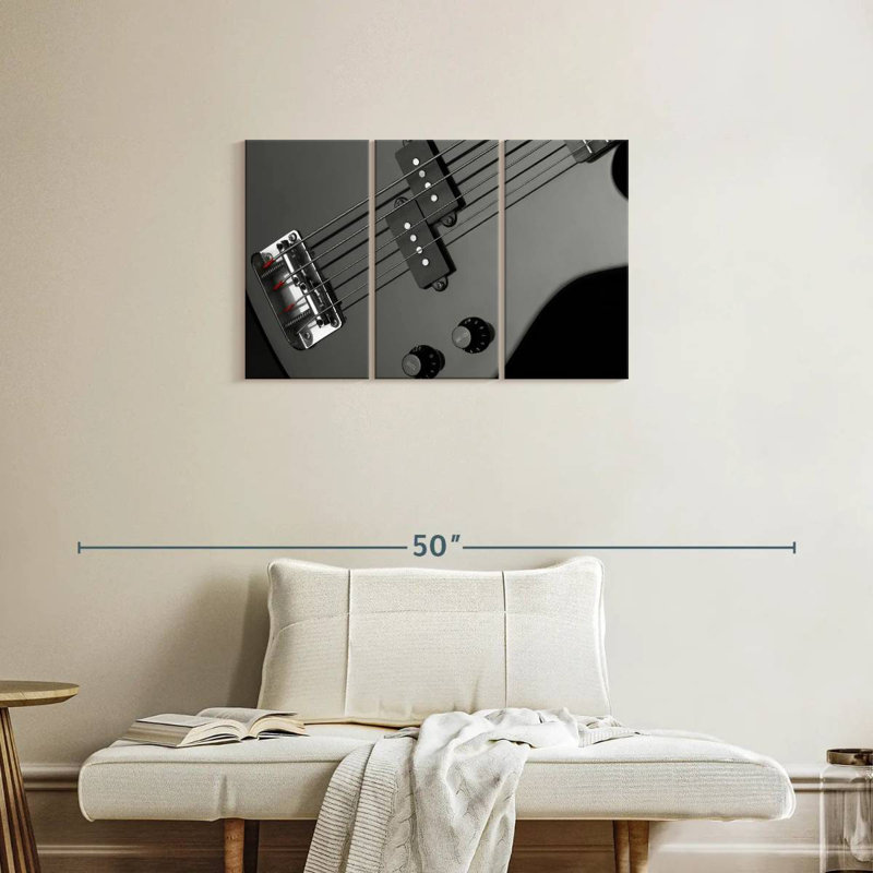 Guitare basse Abarca, H 20 po x l 33 po