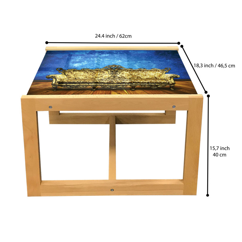 Jaman Sled Coffee Table, 62cm H x 46cm W x 40cm D