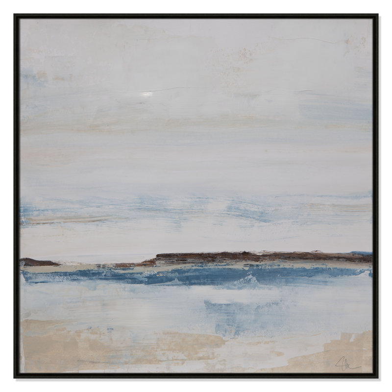 «Walk with Me» par Casa Fine Arts, Cadre flottant espresso, H 41,5 po x l 41,5 po x P 2 po