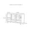 Buffet en bois massif moderne et minimaliste