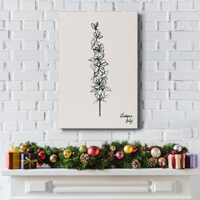 Fleurs Annuelles VII, H 18 po x l 12 po x P 1,5 po