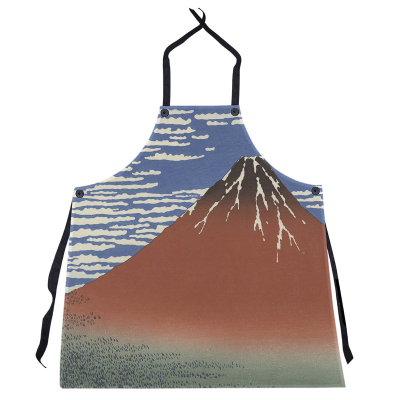 Bib Apron, Red/Blue