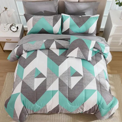 2/3-Piece Geometric Quilt Set Is Simple Stylish Soft And Fade-Resistant Perfect For Modern Bedrooms.