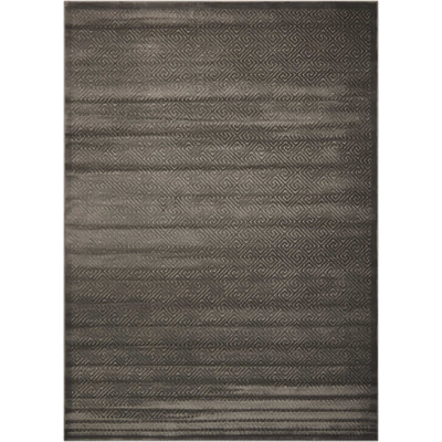 Tapis brun à motif géométrique Baildon