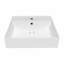 Lavabo de salle de bain mural rectangulaire 20 "avec options de perçage de robinet et trop-plein Whitehaus Collection-112292194