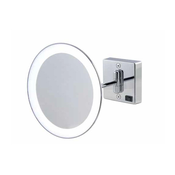 Discolo Flat Metal Lighted Wall Mirror