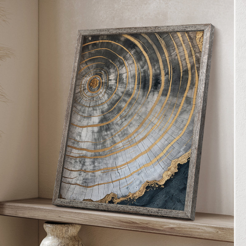 Reproduction encadrée ABSTRACT Series CCxxiii - bois massif, H 30 po x l 24 po
