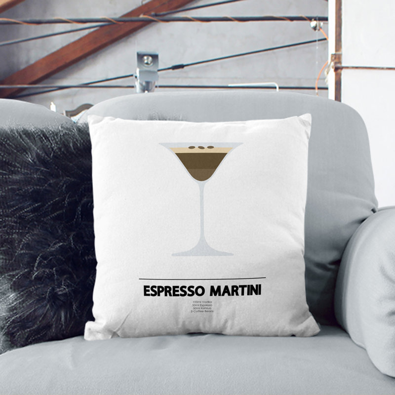 Espresso Martini Scatter Cushion, Stone, 55cm H x 55cm W x 20cm D