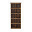 Étagère murale en bois brun à 10 casiers, 18 po x 7 po x 42 po