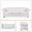 Canapé Chesterfield à accoudoirs roulés 84,67 po Jennene