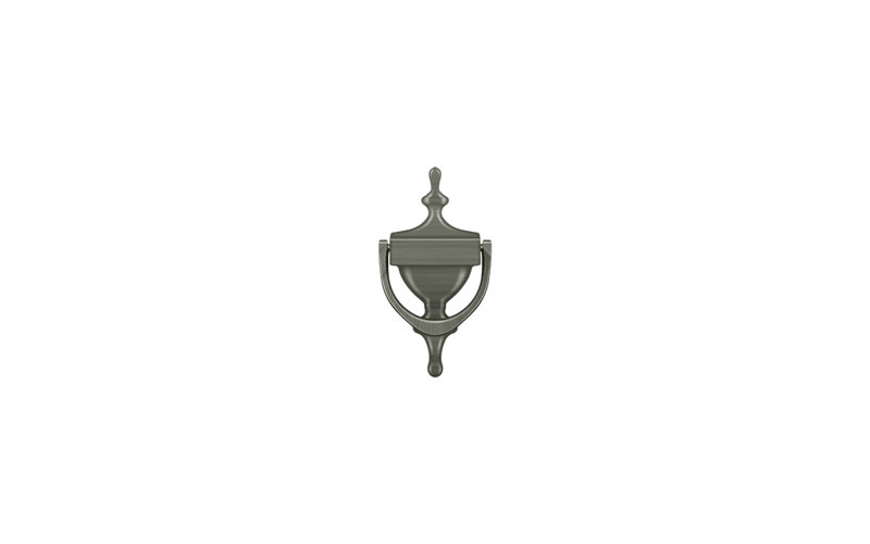 Deltana DK7356U15A Door Knocker; Victorian; Antique Nickel Finish, Antique Nickel