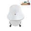 Baignoire de trempage sur pied 51 po en acrylique avec bonde, pattes et plateau en bambou Streamline-90752833-72770752