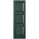 Custom Three Panel-style Raised Panel Vinyl Shutters Pair