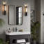 Miroir de salle de bain rectangulaire contemporain | Cadre épais-339271656-336024002