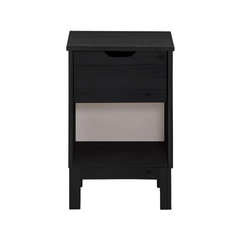 Latitude 38cm W Solid Wood Bedside Table