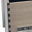Table de chevet finition perle blanche