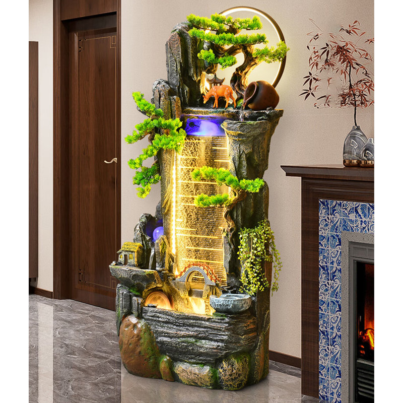 Ornement aquatique léger en résine, H 51,18 po x l 23,23 po x P 15,75 po