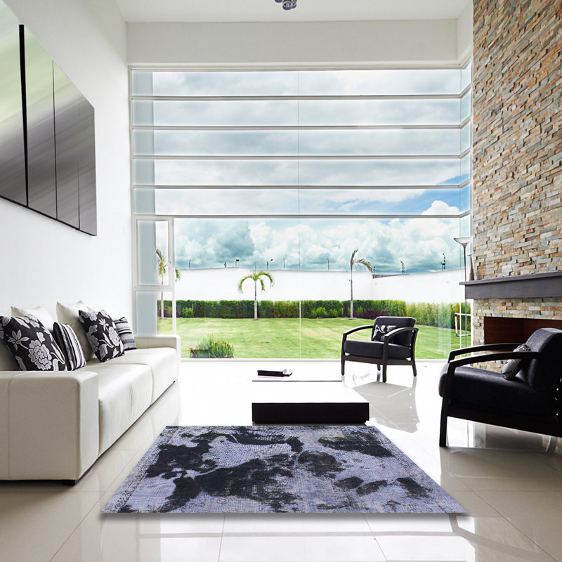Tapis abstrait moderne 1165, Carré 6 pi