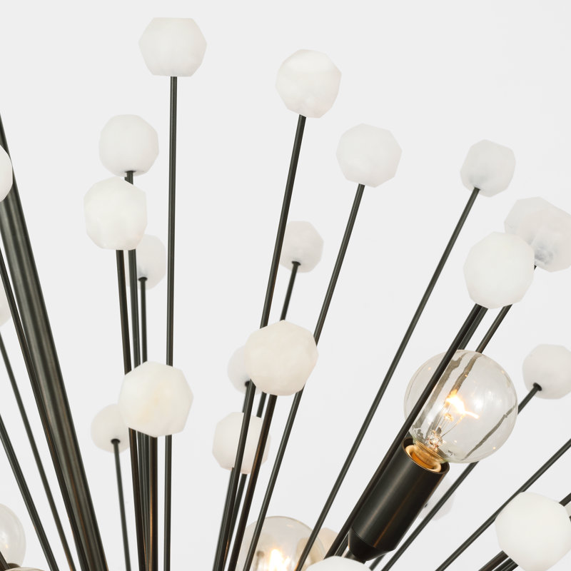 Lys 15 - Light Solid Brass Chandelier by Suzanne Kasler