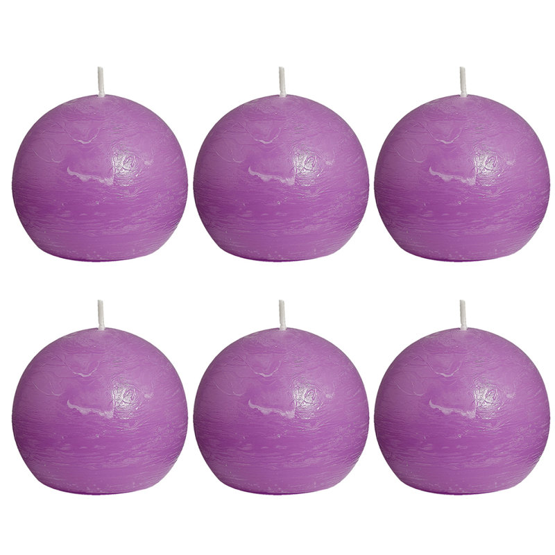 Bolsius Bolsius Rustic Ball Candle 80 mm, Lilac