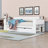 Wood Daybed with Removable Desk, Storage Drawers and Shelves-898254800-898254802