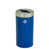 Bleu / aluminium satiné