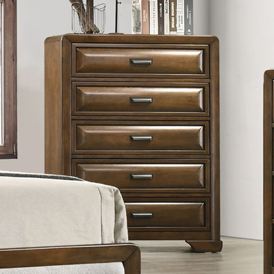 Commode transitionnelle Caerwys, brun / gris clair