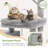 CT33F Small Cat Tree For Indoor Cats With Extra-Large Padded Platform And Spacious Condo For Senior, Adult Cats, And Kittens.