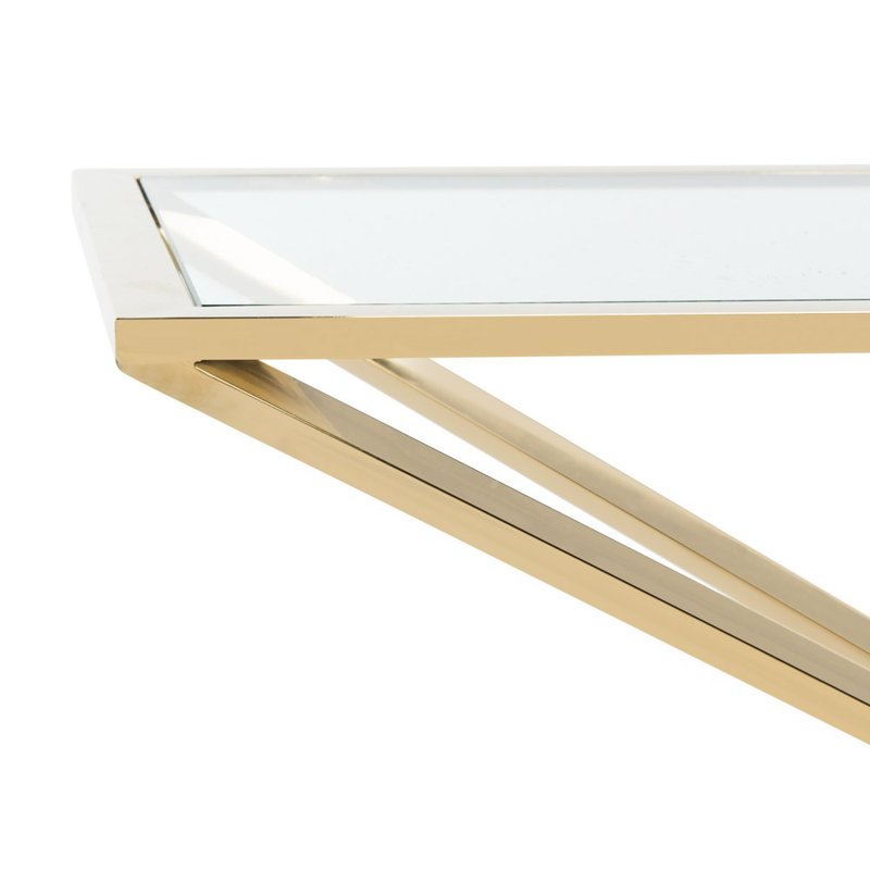Diran 59.05'' Glass Top Console Table