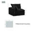 Fauteuil droit moderne rembourré avec dossier rembourré-1284562591