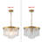 Livingon 5 - Light Tiered Drum Water Glass Chandelier-2106423924