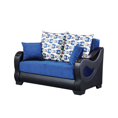 Echof 62'' Upholstered Convertible Sofa