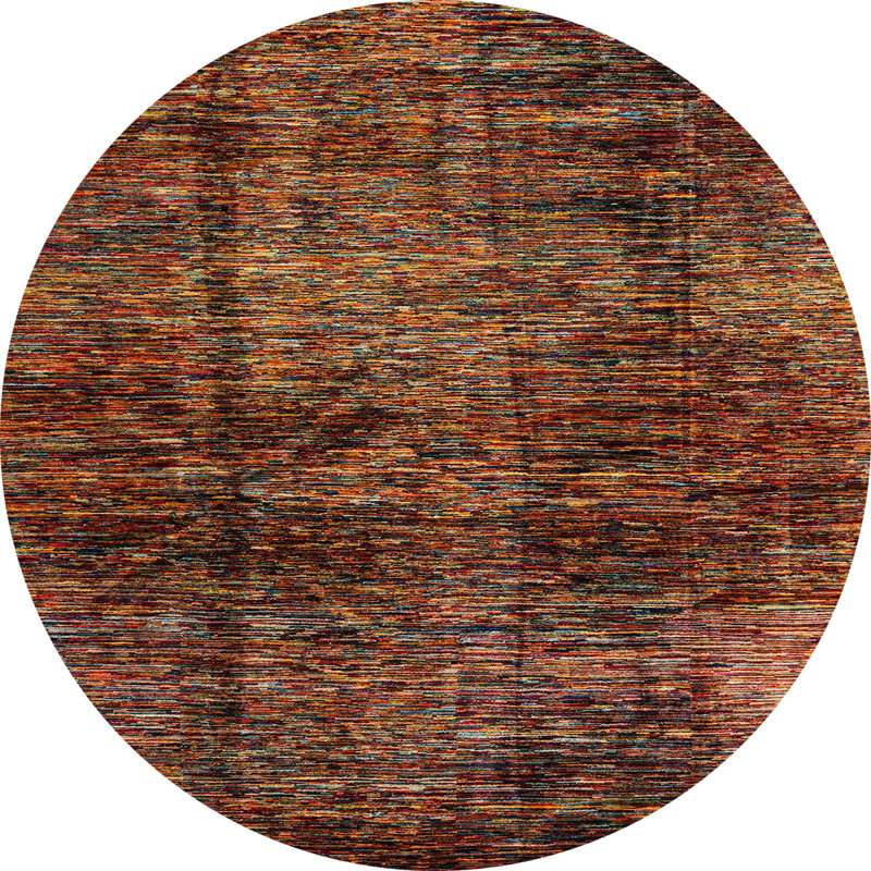 Tapis abstrait moderne 3319ABS3321, Rond 7 pi