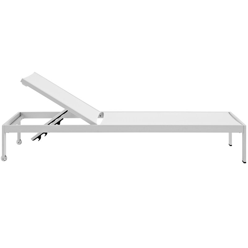 Ensemble de 3 chaises d'extérieur en aluminium Shore, Blanc