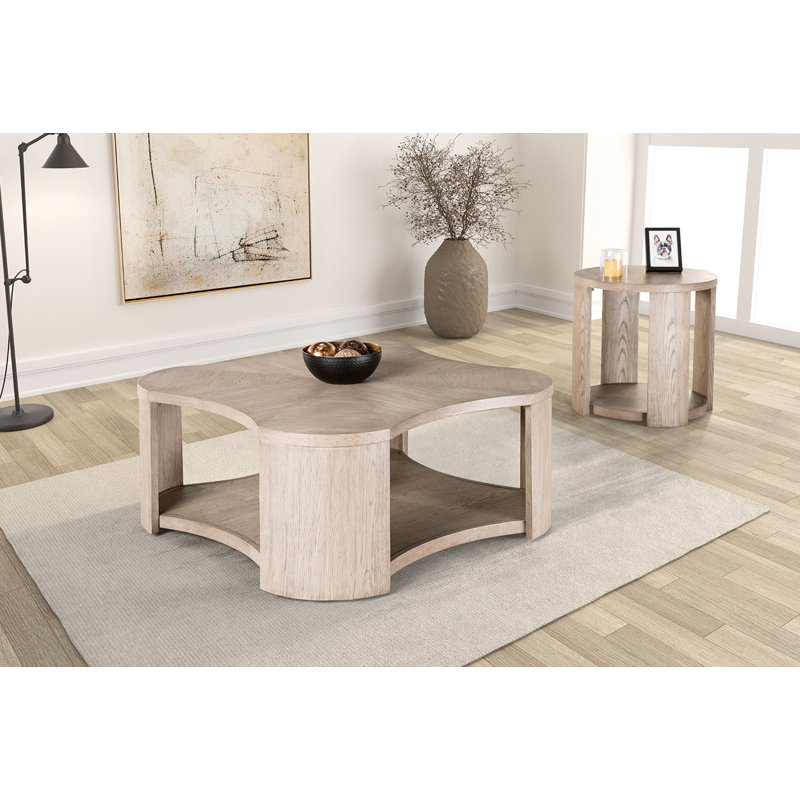 Table basse moderne 42,4 ", chêne