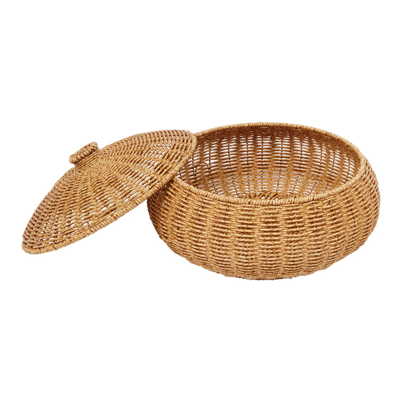Storage Basket With Lid