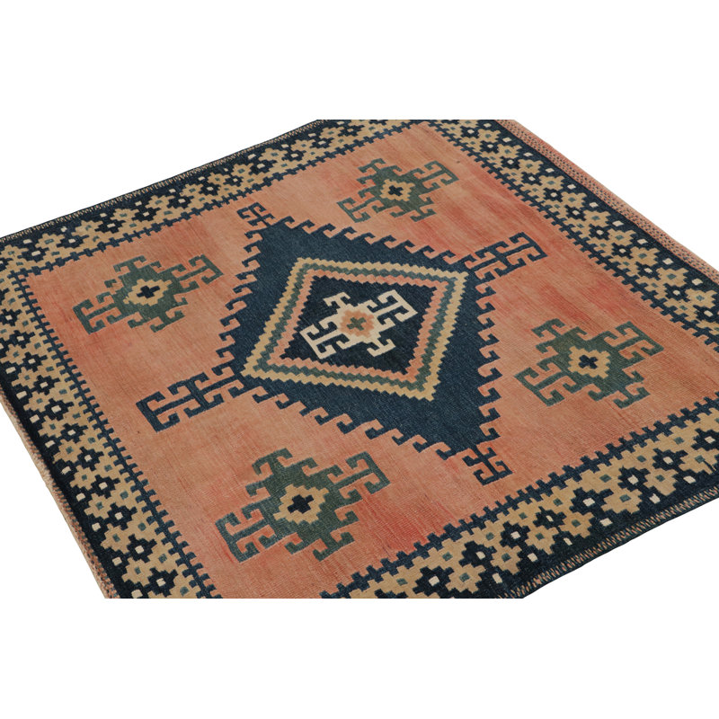 One-of-a-Kind 4'2" X 3'11" Hand Knotted Area Rug