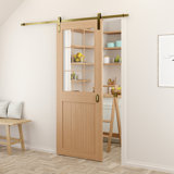 6.6 Ft. Soft Close Standard Single Barn Door Hardware Kit (Door Not Included)