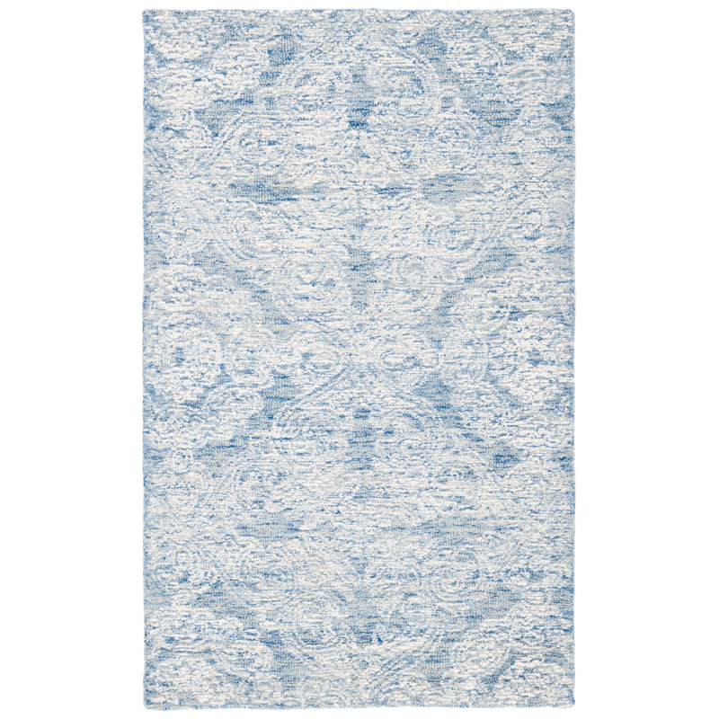 Huntleigh Hand Tufted Indian Wool And Cotton With Latex Oriental Rug, Rectangle 3' x 5'