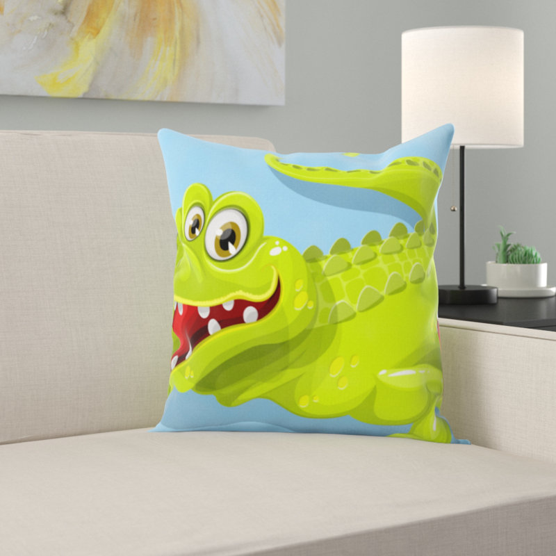 Coussin crocodile