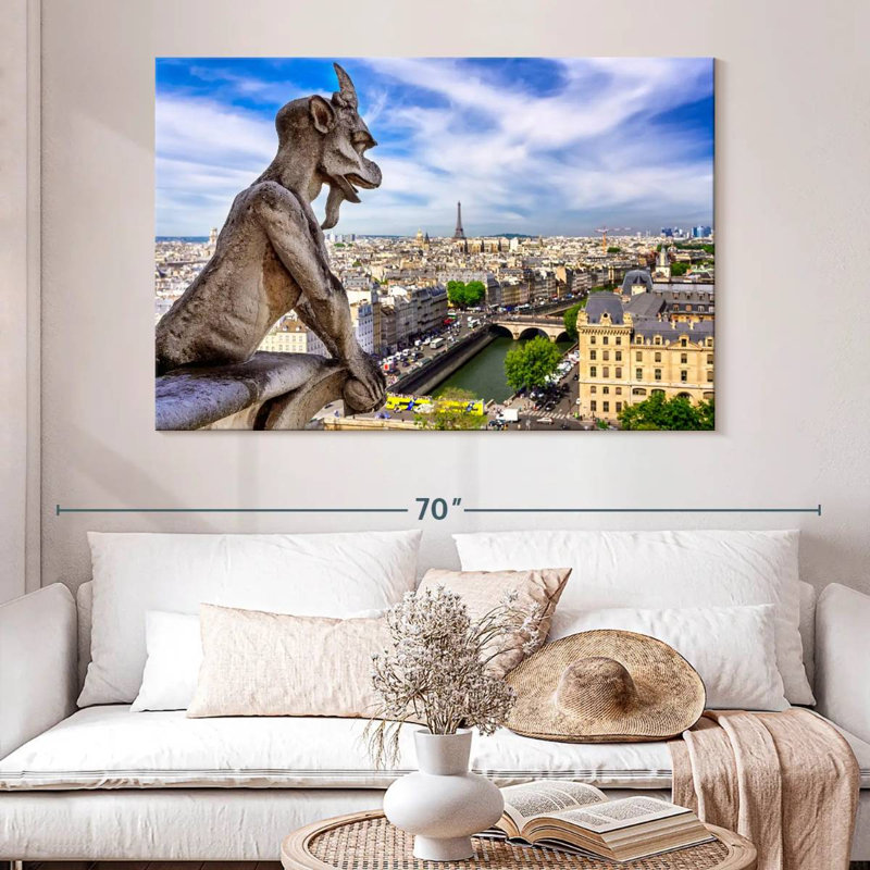 Gargouille parisienne Sireci, H 34 po x l 51 po